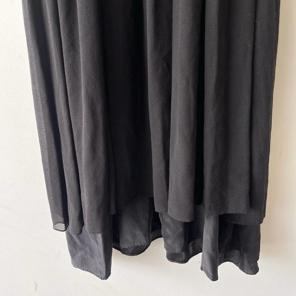 BCBG Dress Womens Small Black Sequin Tiered Boho Grunge Maxi Formal Event Knit - Picture 10 of 11